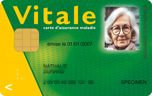 carte vitale mise à jour par la pharmacie de la Mairie
